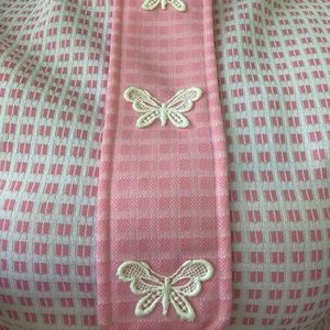 1960’s Handmade Vintage Dress! Pink/White with Butterflies! Like New!